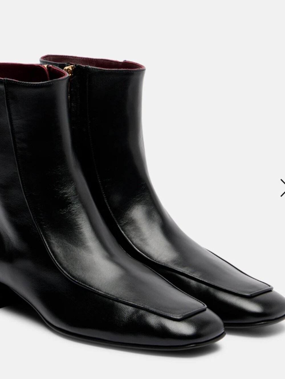 Herbert Levine Shadow Ban Ankle Boots, Black NEW